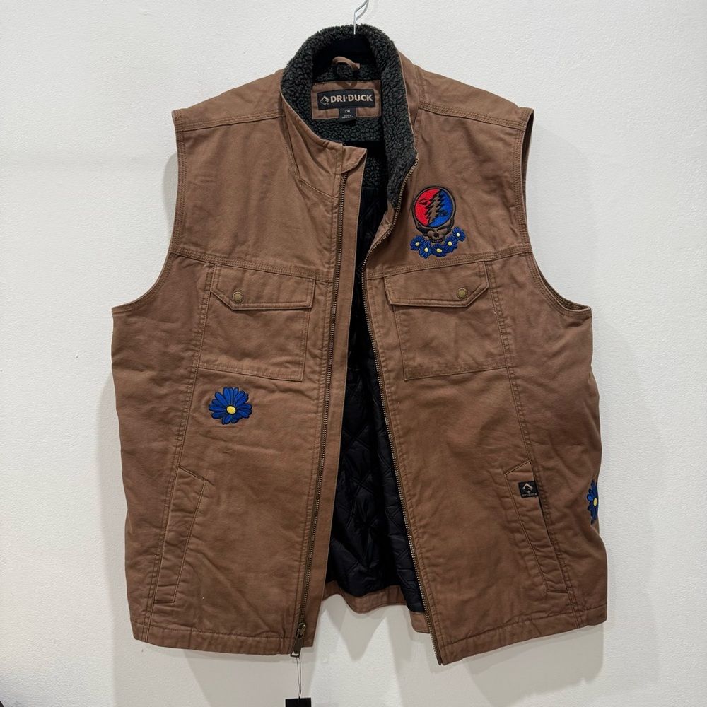Dri-Duck Canvas Fleece Sherpa Grateful Dead Vest